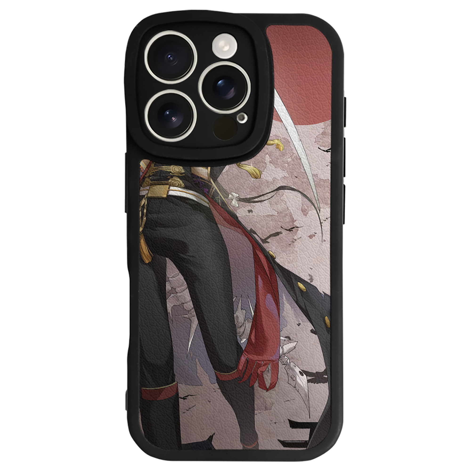 （画像用） 刀剣乱舞 Touken Ranbu 【iPhone 16シリーズ対応】シリコンスマホケース（レザー調） 材質：シリコン